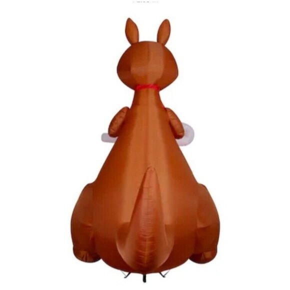 10 Ft GEMMY GIANT Christmas KANGAROO Inflatable Airblown Outdoor Holiday Yard - Picture 7 of 11